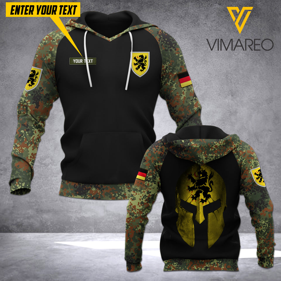 PERSONALIZED Panzerdivision in Veitshöchheim CAMO HOODIE PRINTED JUE-MA18