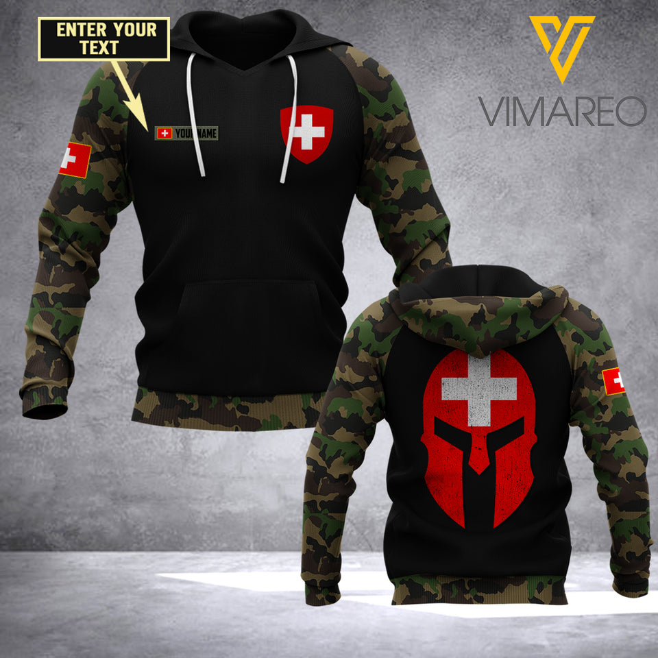 Customized SWISS Army 3D Printed Shirt/Hoodie 0704NGBA