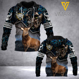 Hunting deer hoodie 3d all print 1406A