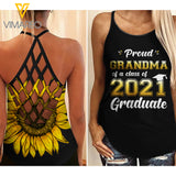 GRANDMA girl Criss-Cross Open Back Camisole Tank Top 0605NGBMQ