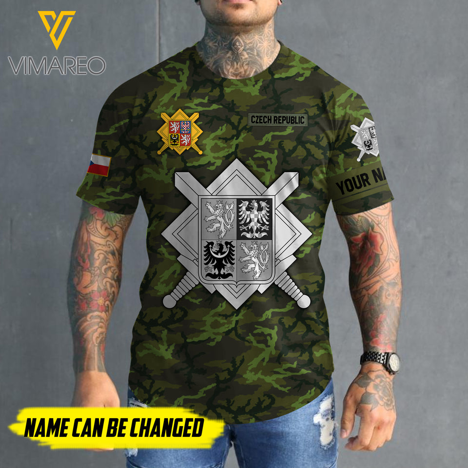 Customized Czech 3D PRINTED SHIRT 2407MQ
