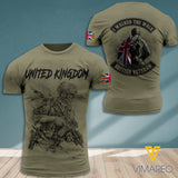 UK United Kingdom Veteran Tshirt 2307MQ