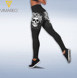Skull Girl tattoos Criss-Cross Open Back Camisole Tank Top 1405NGBMQ