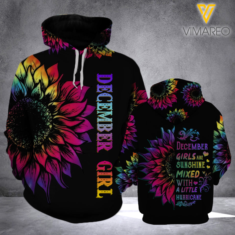 KHMD DECEMBER GIRLS HURRICANE HOODIE 3D PRINTED