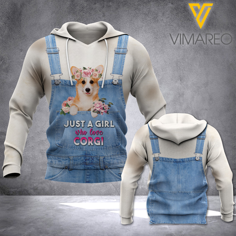corgi HOODIE 3D TPM yem