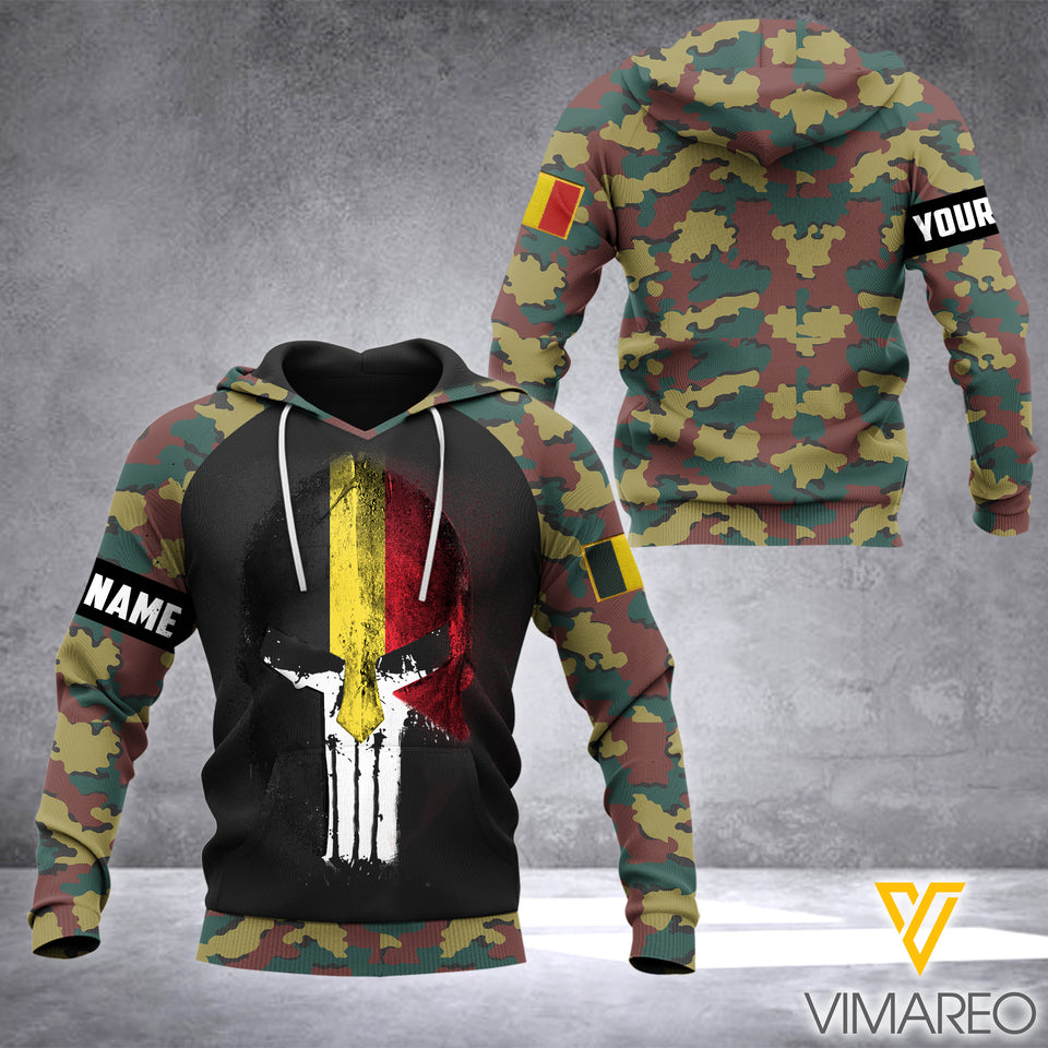 Belgian Army Camo Customized 3D Printed Hoodie