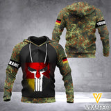 German Army Camo Customized 3D Printed Hoodie