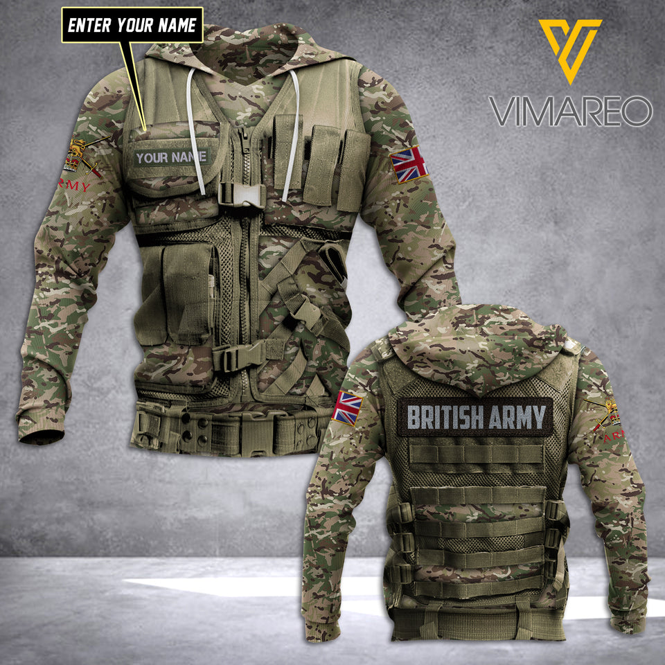 PHN Personalized British Army 3D Printed Shirt APR-DT07