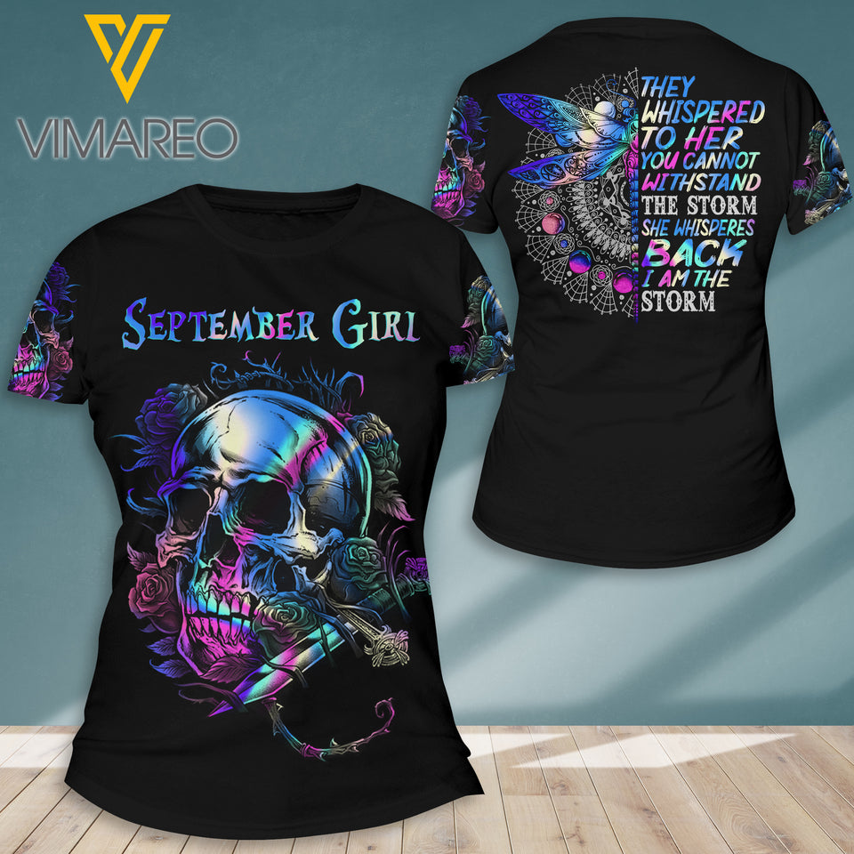 PHN SEPTEMBER GIRL TSHIRT 3D PRINTED SEP-DT21