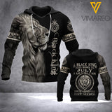 PHN BLACK KING WAS BORN IN JULY HOODIE PRINTED MAY-QH06