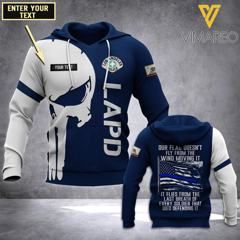 PHN PERSONALIZED Los Angeles Police Department (LAPD) HOODIE 3D PRINTED JUL-LN15
