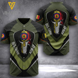 PHN Belgium Army Baseball Shirt Printed APR-DT09