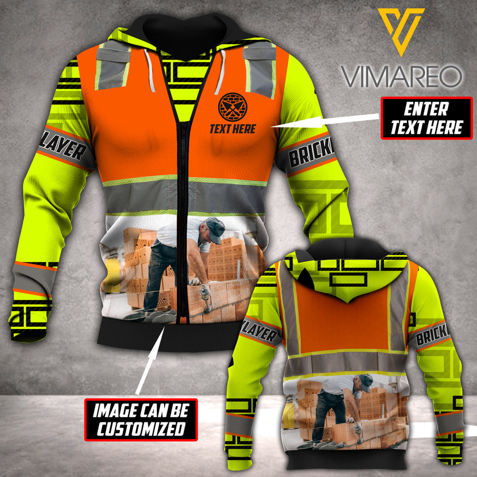 PERSONALIZED BRICKLAYER HOODIE 3D PRINTED AUG-DT24