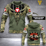 PHN PERSONALIZED AUSTRIA VETERAN HOODIE 3D PRINTED MAY-LN13