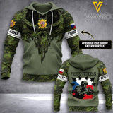 PHN PERSONALIZED Czech Republic VETERAN HOODIE 3D PRINTED MAY-LN13