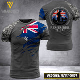 PHN PERSONALIZED AUSTRALIAN NAVY TSHIRT 3D PRINTED APR-LN14 THEM