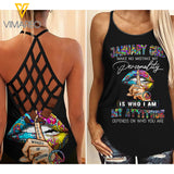 PHN January Girl Criss-Cross Open Back Camisole Tank Top MAR-DT18
