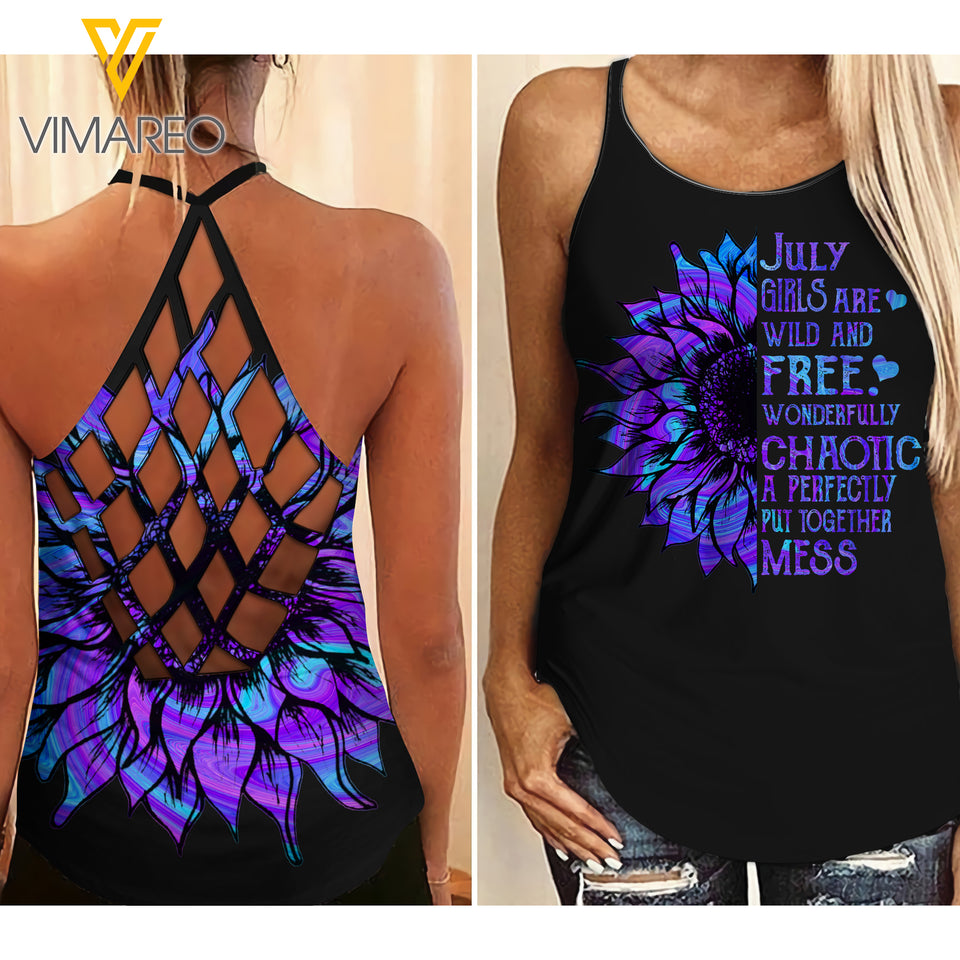 July Girl chaotic Criss-Cross Open Back Camisole Tank Top 2 style ZT1603