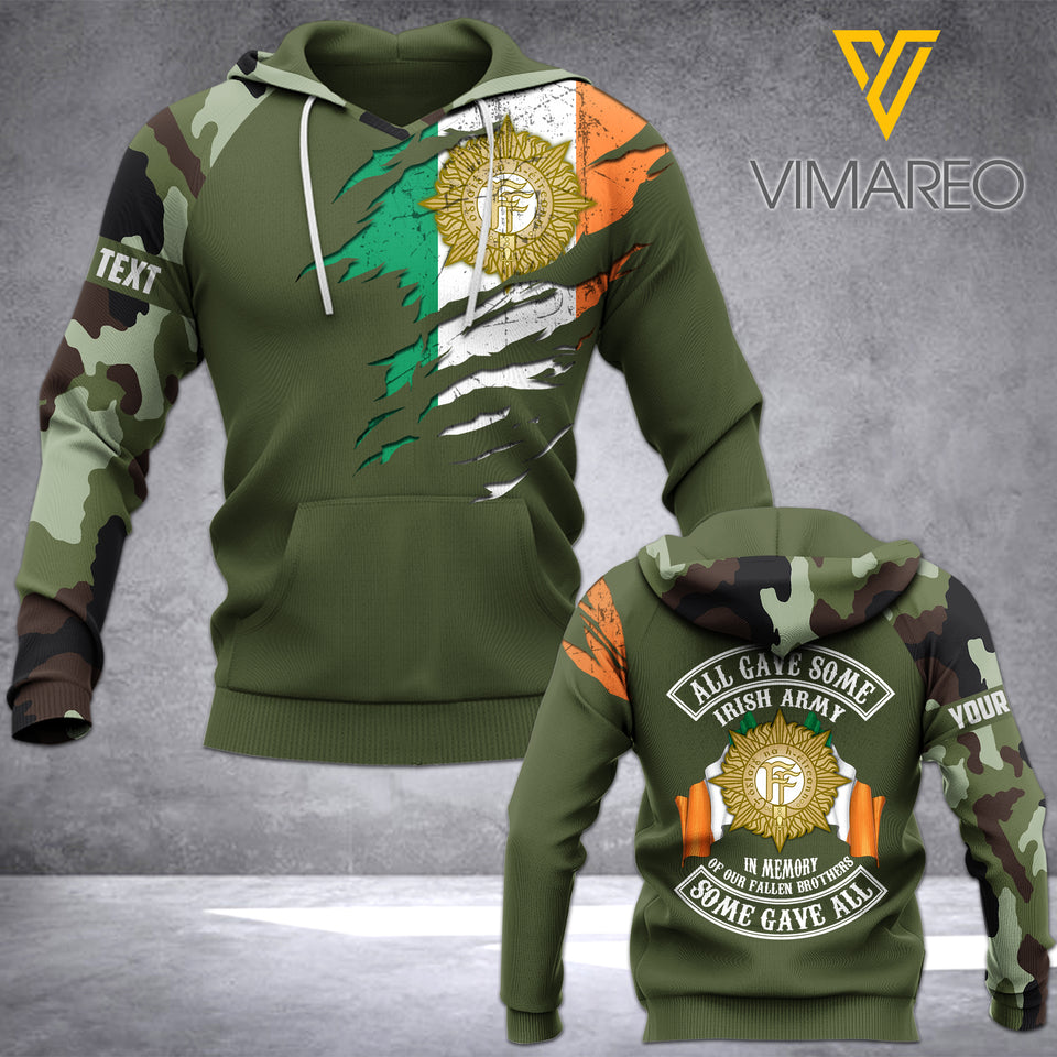 PHN Personalized Irish Army 3D Printed Shirt APR-DT14
