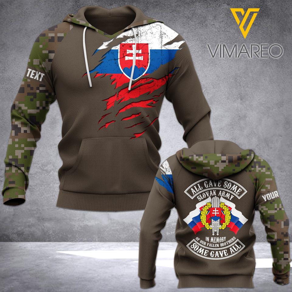 PHN Personalized Slovak Armed Forces 3D Printed Shirt APR-DT14