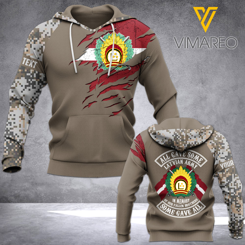 PHN Personalized Latvian National Armed Forces 3D Printed Shirt APR-DT14