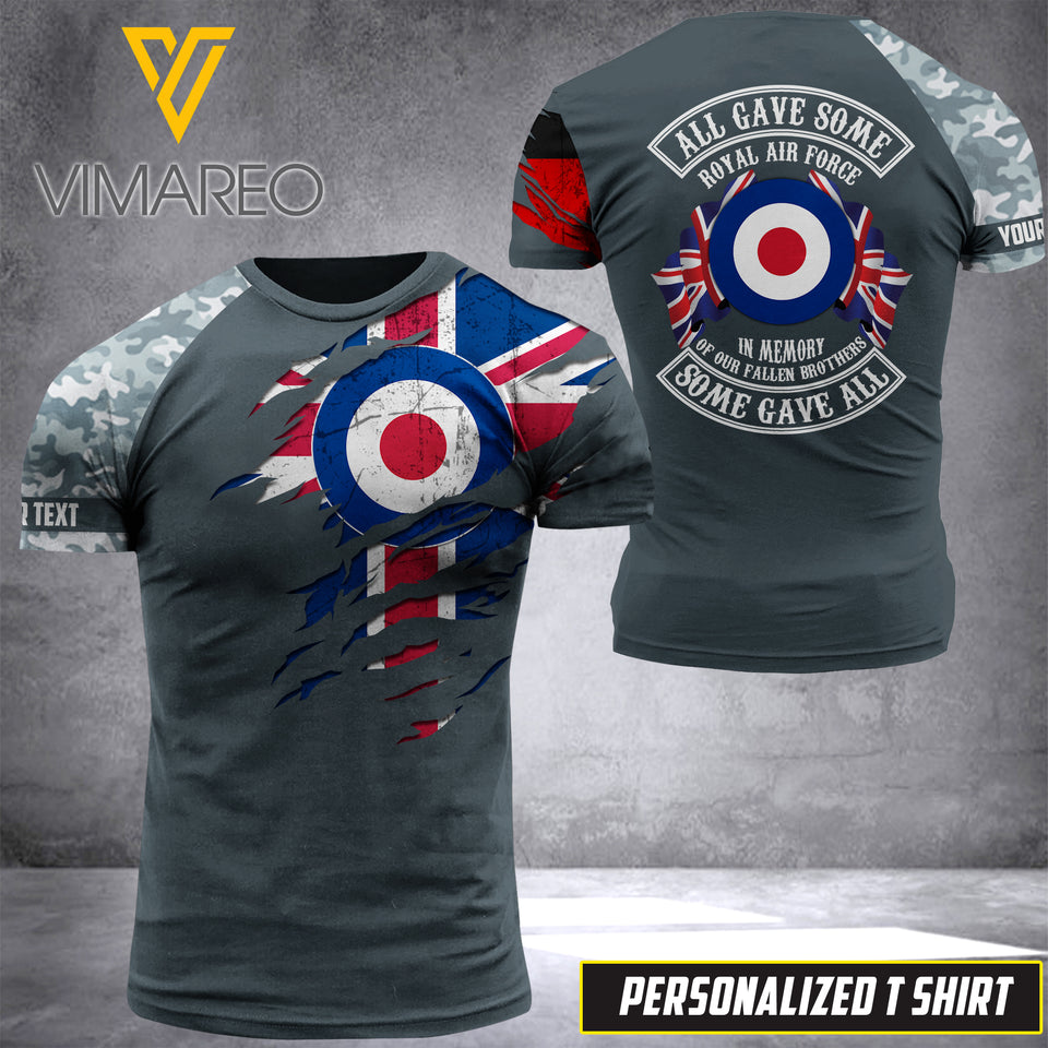 PHN Personalized Royal Air Force 3D Printed Shirt APR-DT14