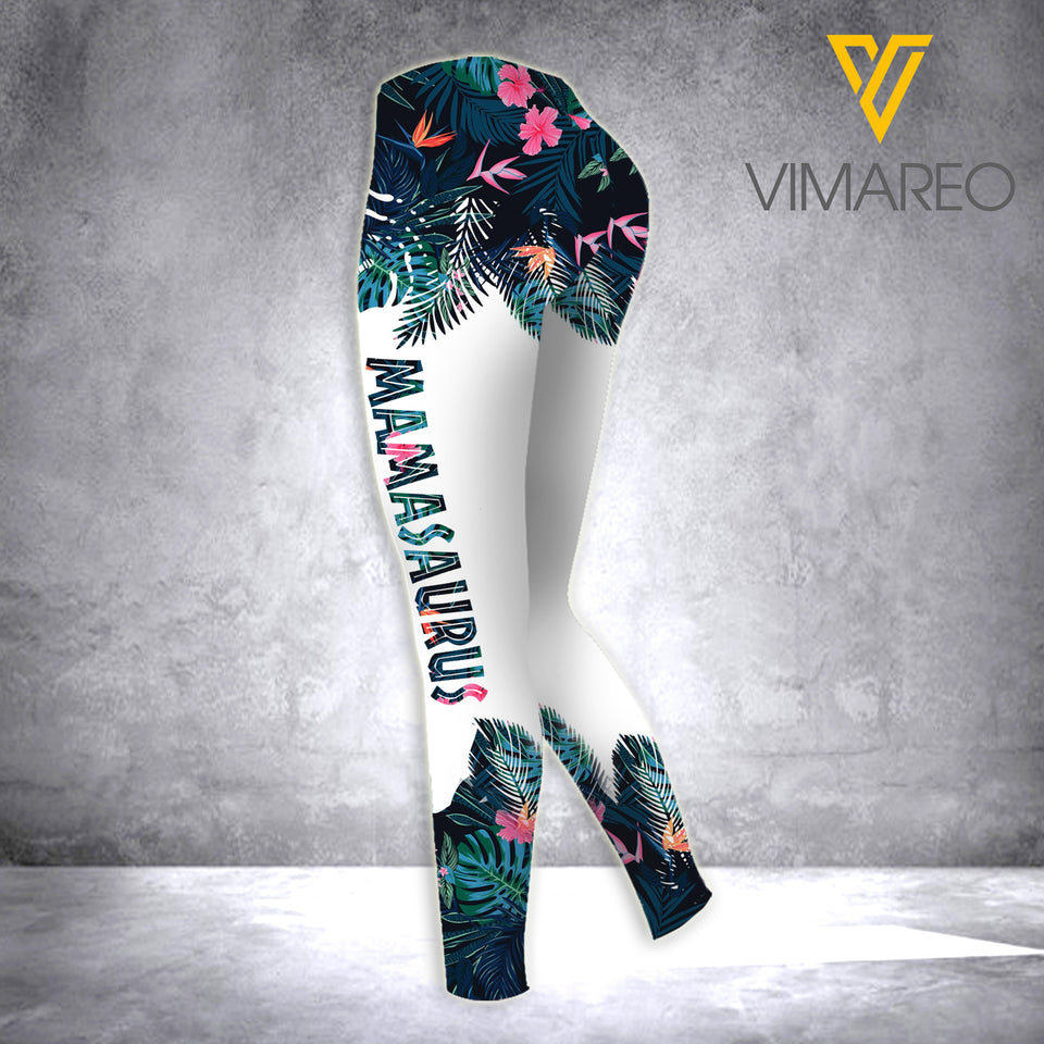 VMAH MAMASAURUS Criss-Cross Open Back Camisole Tank Top Legging MAR-QH11