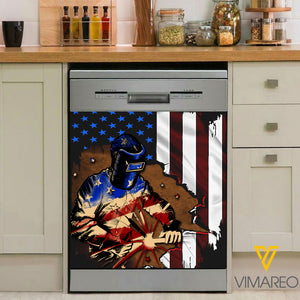 Welder flag Kitchen Dishwasher Cover