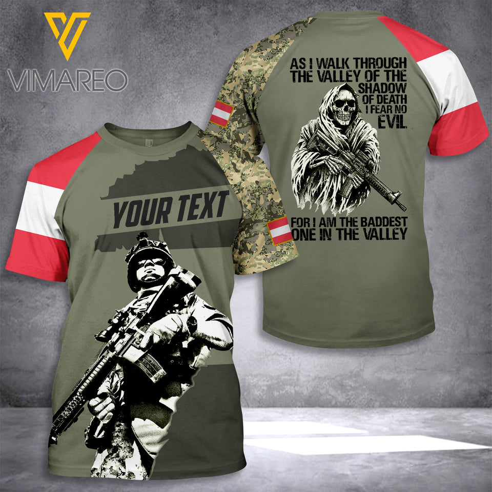 Customized Austrian Soldier 3D Printed Combat Shirt EZHQ110621