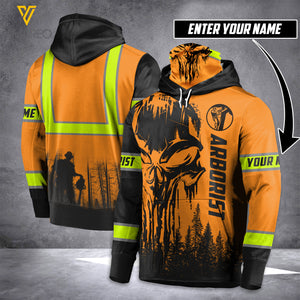 Customized Arborist 3D Printed Combat T Shirt/Mask Hoodie EZQ60521