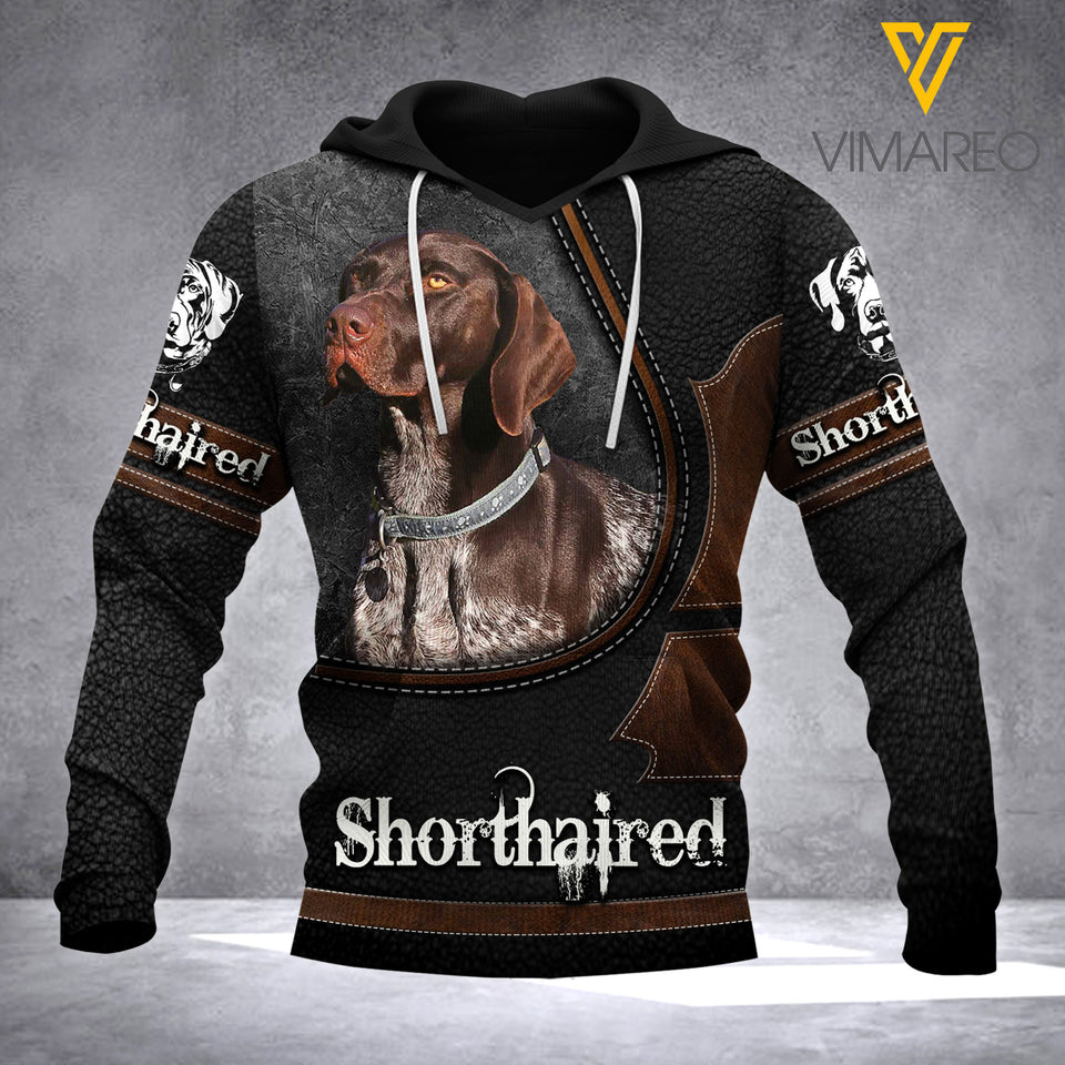 Shorthaired hoodie 3d - All over print 100621