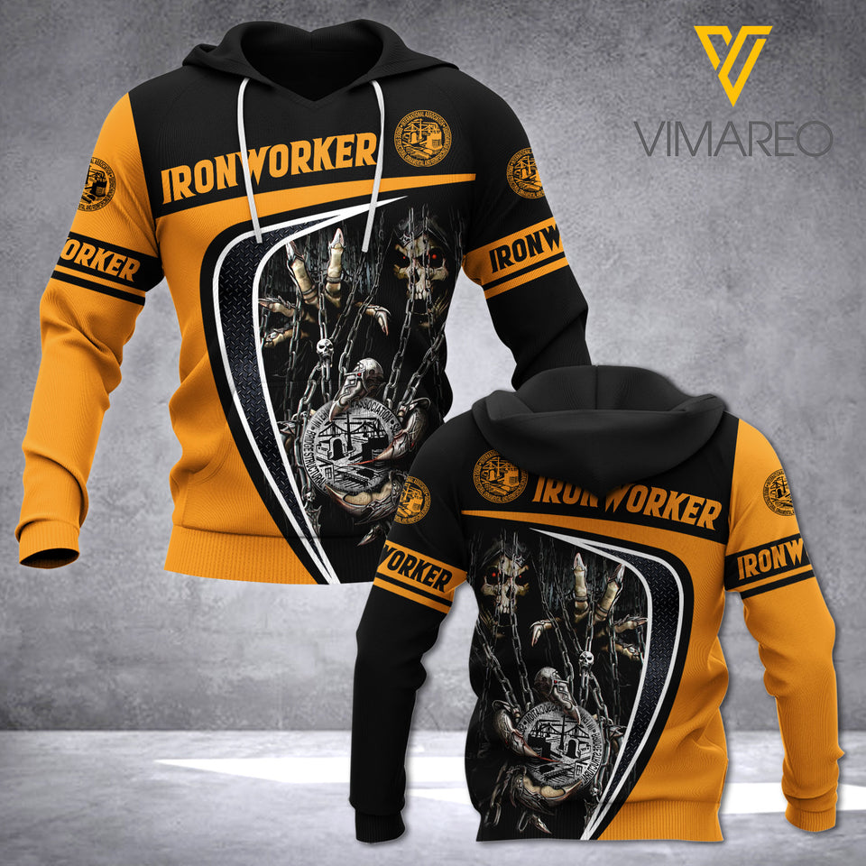 Customized Ironworker Hoodie 3D Printed EZQ130521