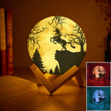 DH Horse Love Moon Lamp HQ1908