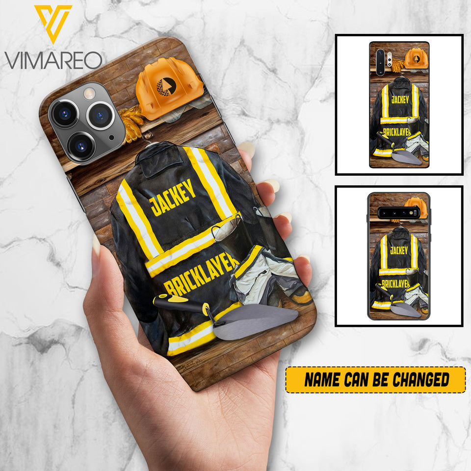 Customized Bricklayer Phone Case Printed 7422HVQ
