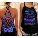 April Girl 3 sides Criss-Cross Open Back Camisole Tank Top 3 style ZQ1403