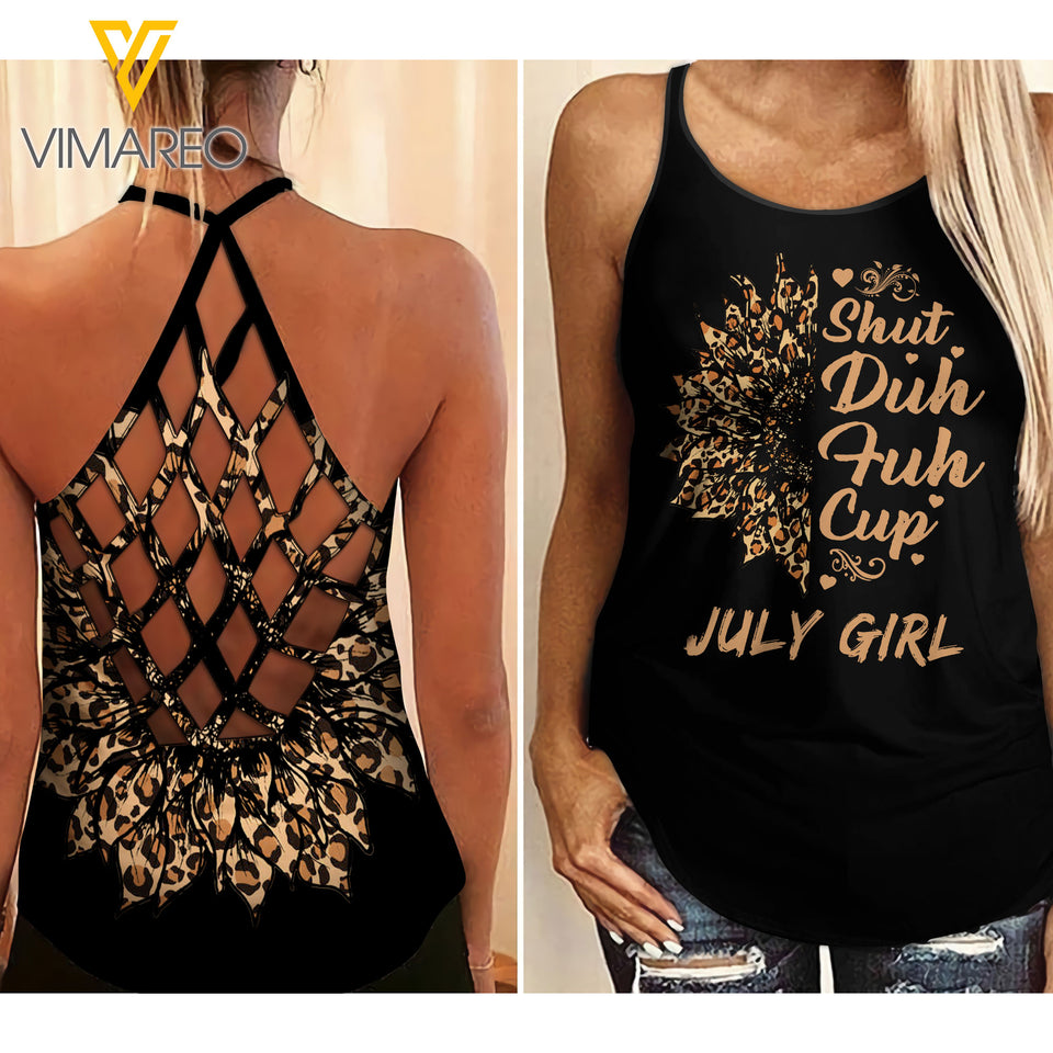 July Girl 2 Criss-Cross Open Back Camisole Tank Top 3 style ZQ1403