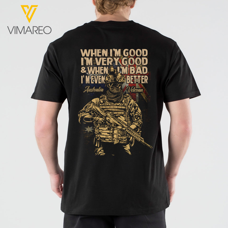 Australia Soldier Tshirt 3D Printed QH26