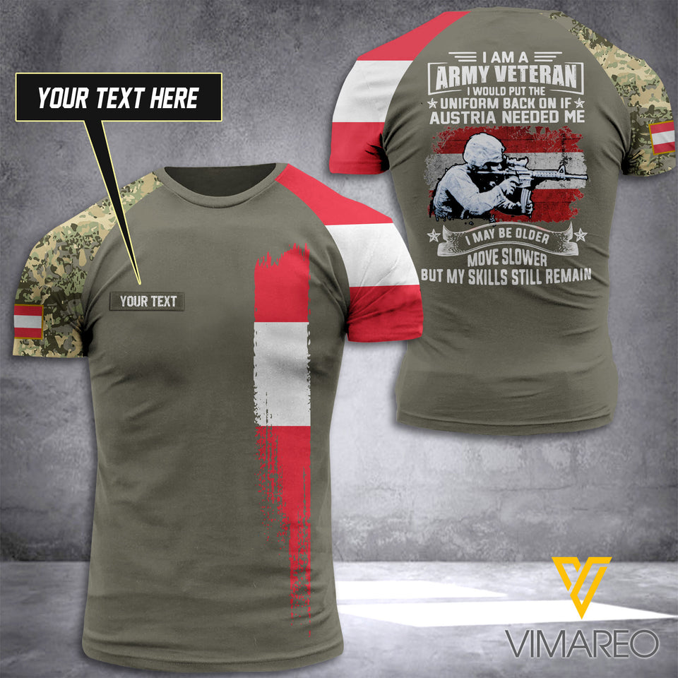 Customized Austrian Soldier 3D Printed Combat Shirt EZQ1405