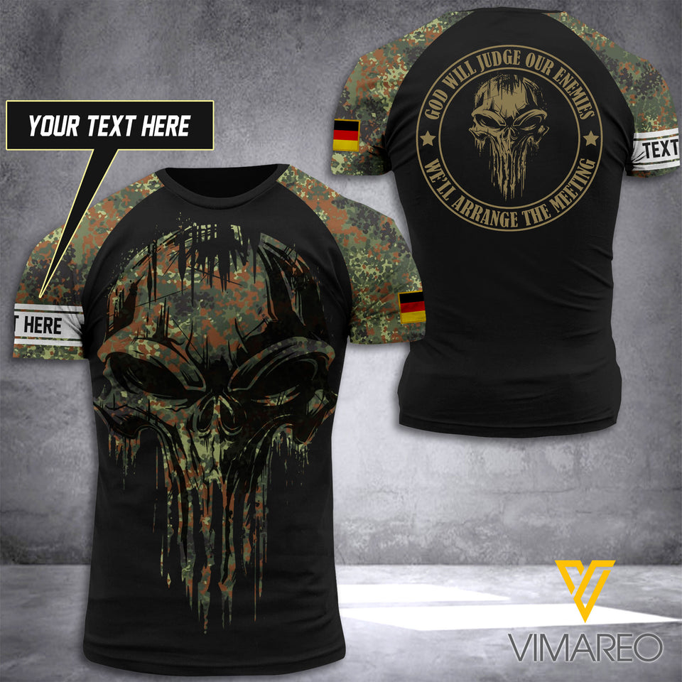 Customized German Soldier 3D Printed Combat Shirt EZHQ090621