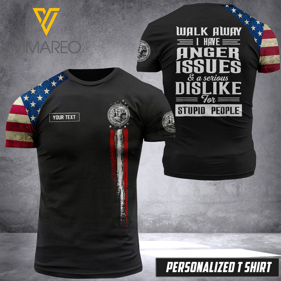 Customized Ironworker 3D Printed shirt HQ0204