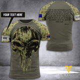 Customized Australian Soldier 3D Printed Shirt EZHQ310521