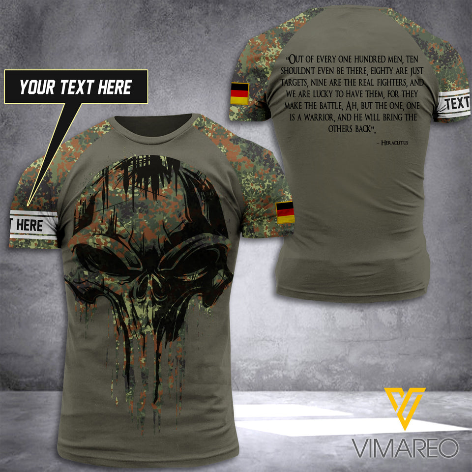 Customized German Soldier 3D Printed Shirt EZHQ310521