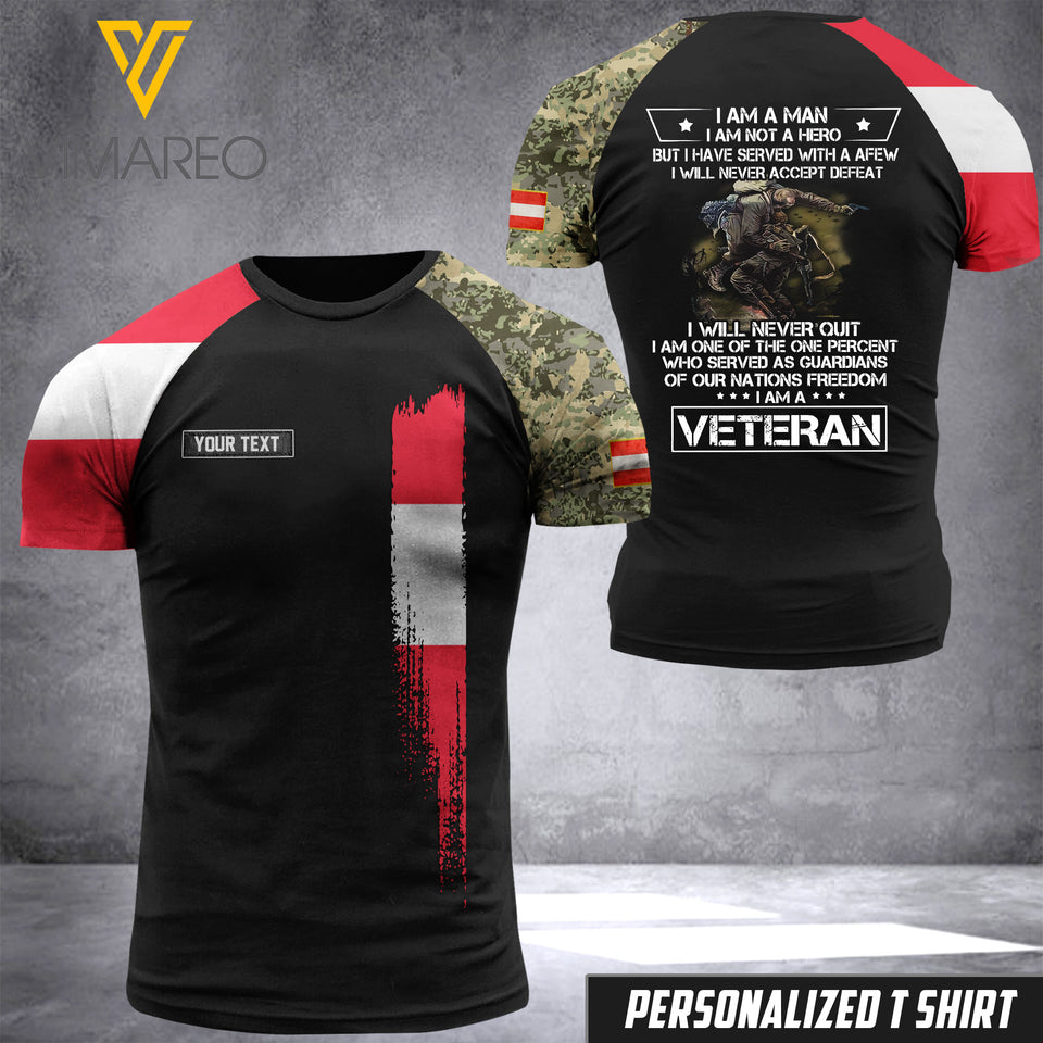 Customized Austrian Soldier Combat 3D Printed Shirt EZHQ180621