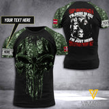 Customized Denmark Soldier 3D Printed Combat Shirt EZHQ1906