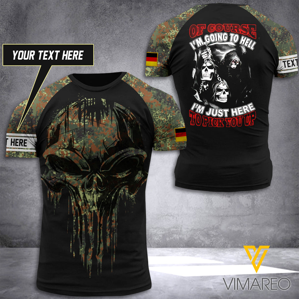 Customized German Soldier 3D Printed Combat Shirt EZHQ1906