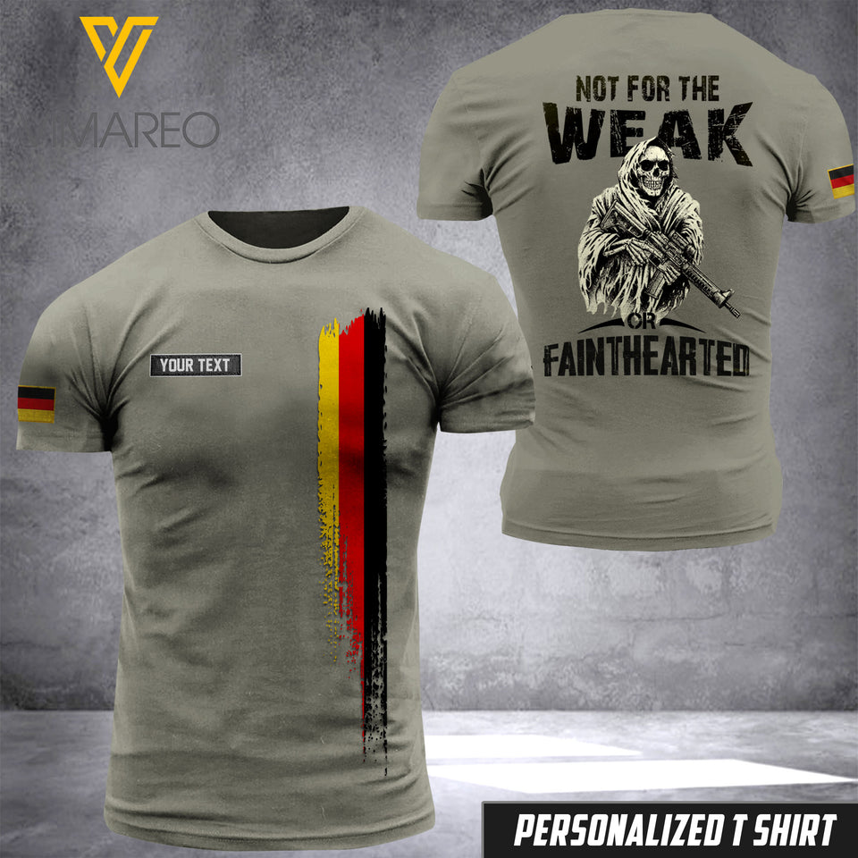 Customized German soldier 3D Printed Shirt Not for the weak EZQ074