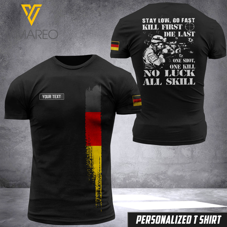 Customized German Soldier 3D Printed Combat Shirt EZHQ290621