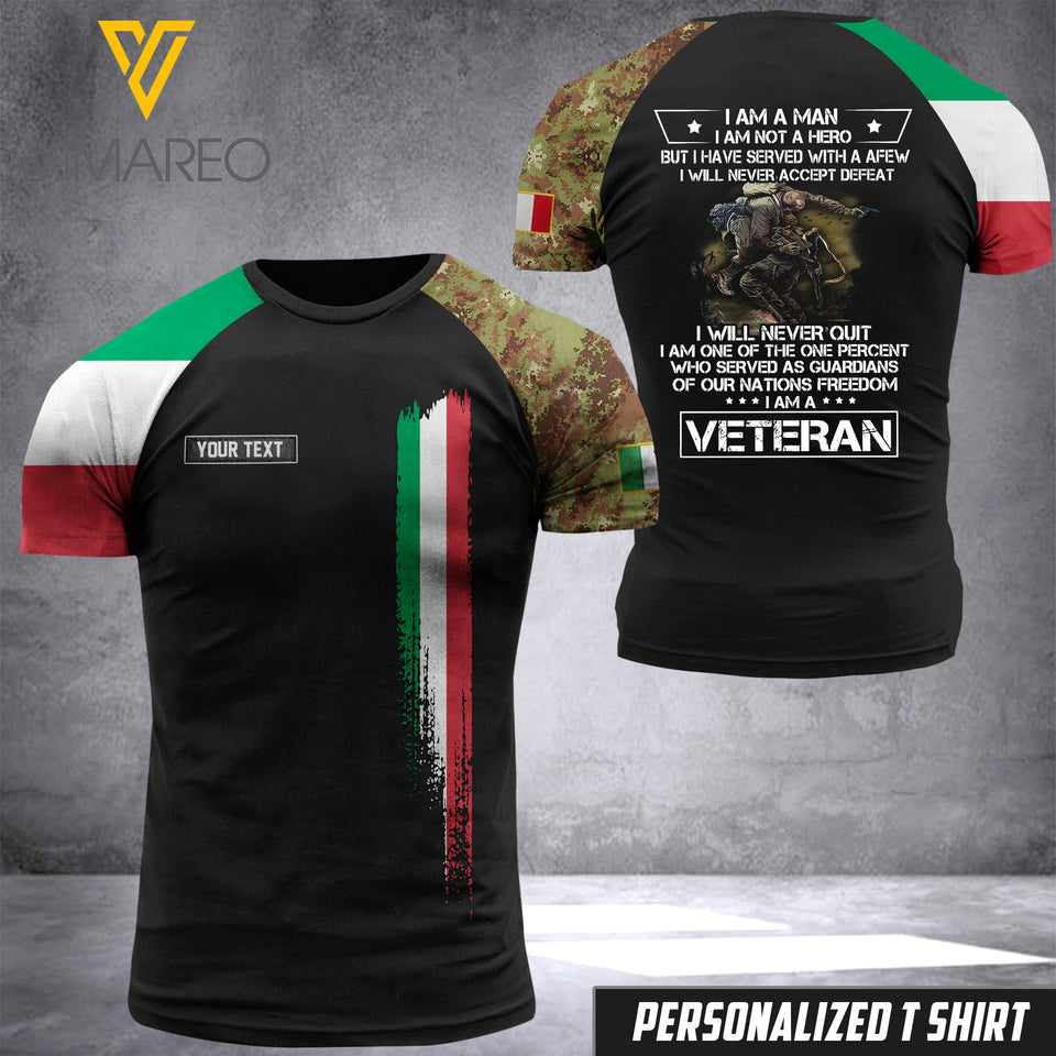 Customized Italian Soldier Combat 3D Printed Shirt EZHQ180621