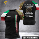 Customized Italian Soldier Combat 3D Printed Shirt EZHQ180621