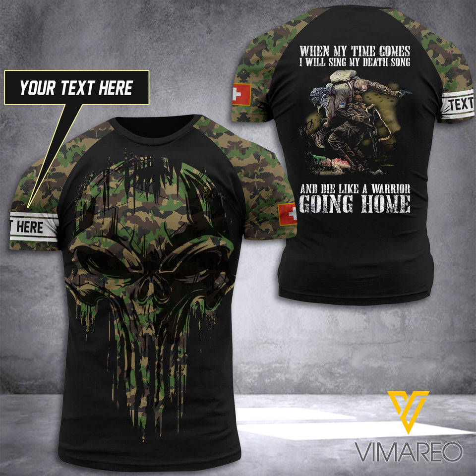 Customized Swiss Soldier 3D Printed Combat Shirt EZHQ0406